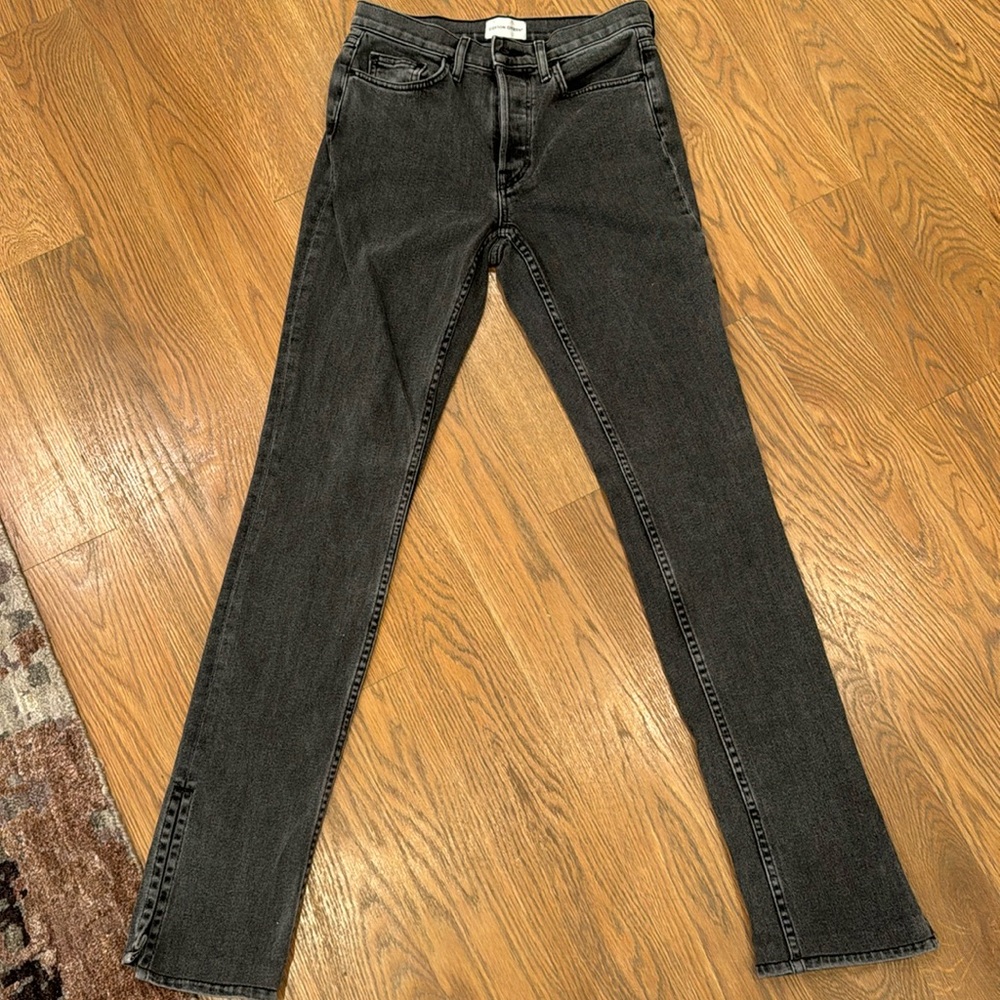 Cotton citizen grey flare jeans